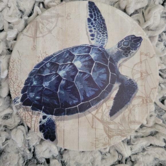 Sea Creature Coasters, 4-piece - Picture 4 of 6